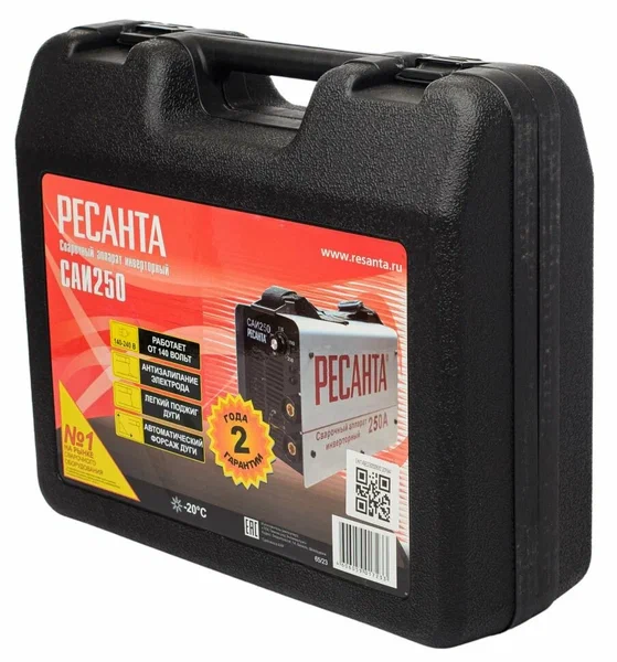 Сварочный инвертор РЕСАНТА САИ 250 В КЕЙСЕ